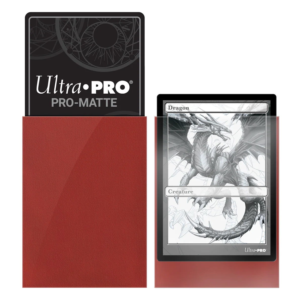 Ultra PRO: Standard 100ct Sleeves - PRO-Matte (Red) - Image 3