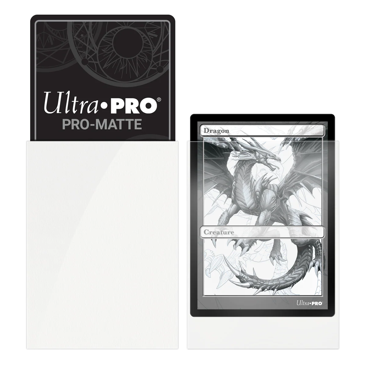 Ultra PRO: Standard 100ct Sleeves - PRO-Matte (White) - Image 3