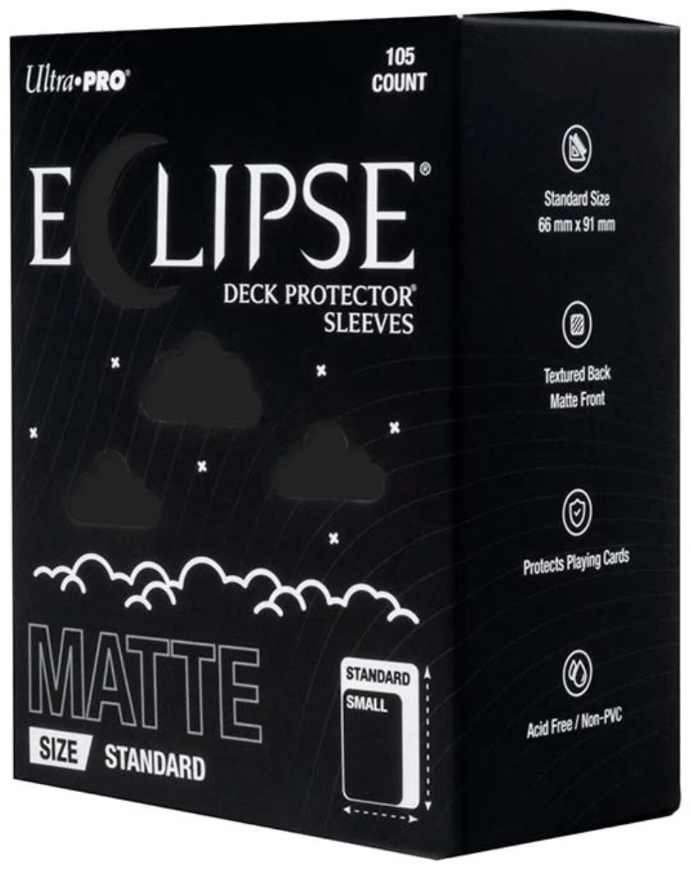 Ultra PRO: Standard 105ct Sleeves - Eclipse Matte (Jet Black)