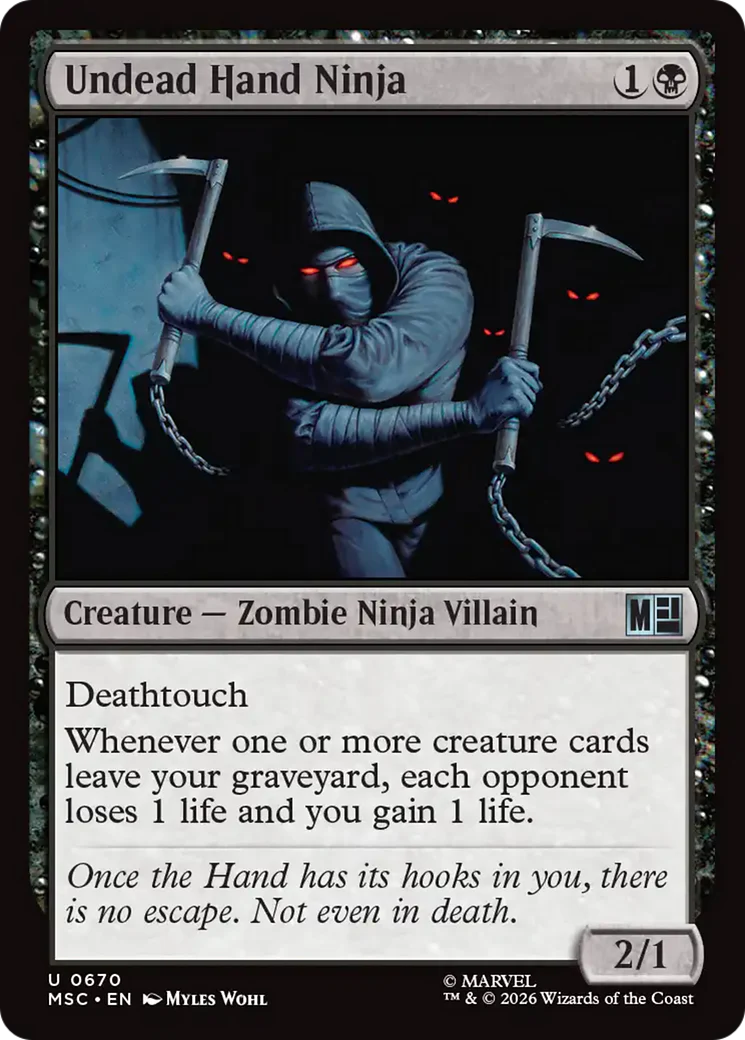 Undead Hand Ninja [Marvel Super Heroes Commander] Foil