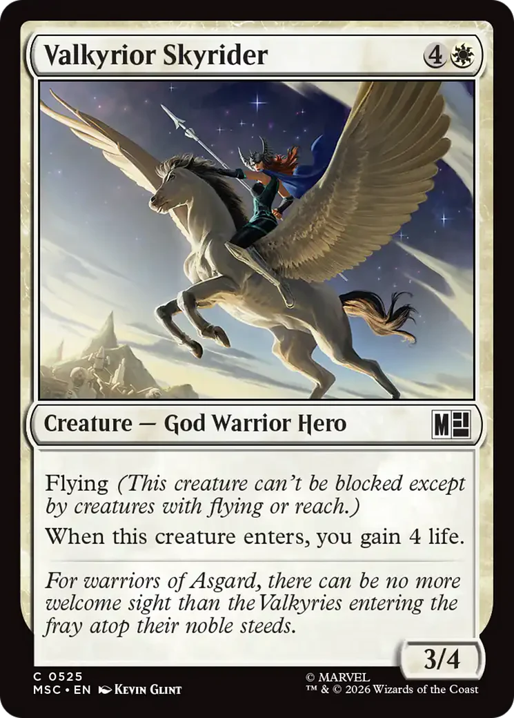 Valkyrior Skyrider [Marvel Super Heroes Commander] Foil