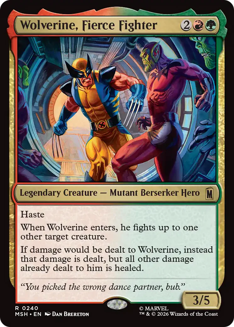 Wolverine, Fierce Fighter [Marvel Super Heroes] Foil