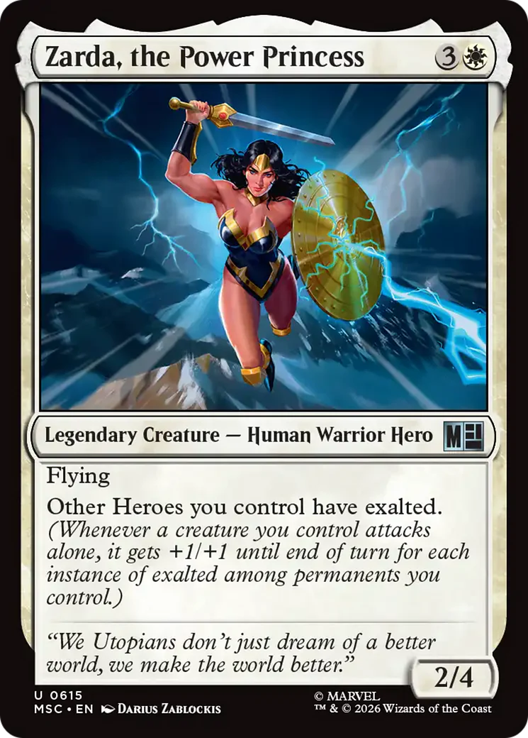 Zarda, the Power Princess [Marvel Super Heroes Commander] Foil