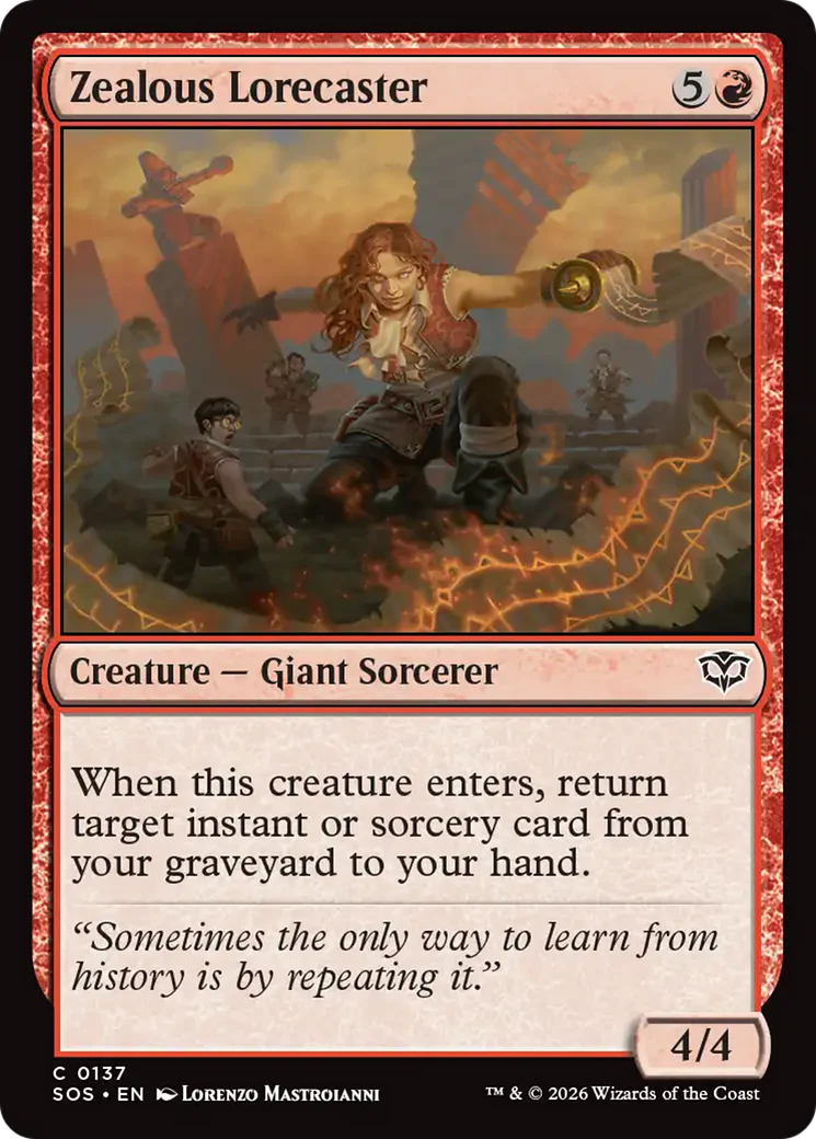 Zealous Lorecaster [Secrets of Strixhaven] Foil